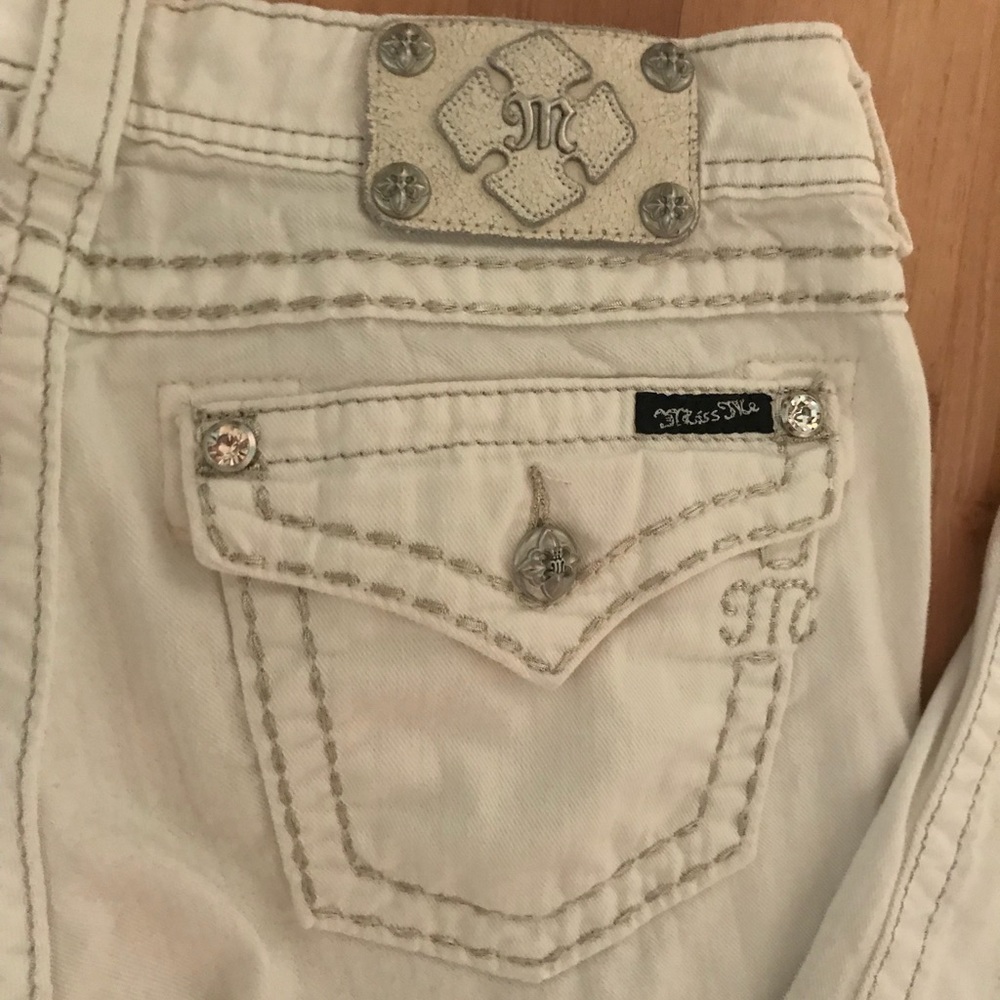 White miss me skinny jeans